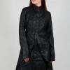 Fluid Penguin Coat in Black