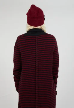 Fold Over Beanie in Merlot
