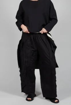 Fold Texture Trousers in Beige
