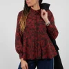 Fortunate Shirt in Red Floral