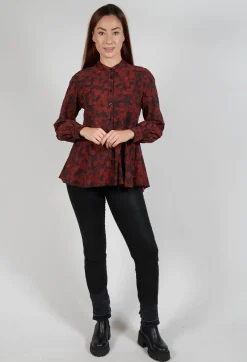 Fortunate Shirt in Red Floral