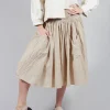 Framboise Skirt in Striped Linen