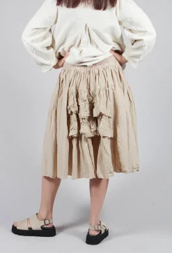 Framboise Skirt in Striped Linen