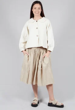 Framboise Skirt in Striped Linen