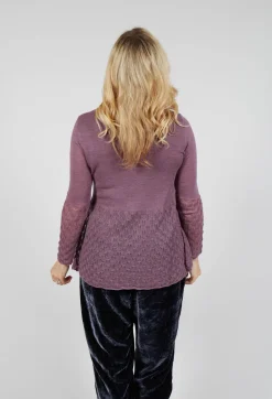 Frill Top Key Jumper in Heather