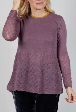 Frill Top Key Jumper in Heather