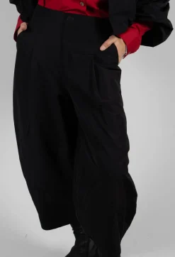 Fukkura Poplin Pants in Black