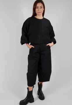Fukkura Poplin Pants in Black