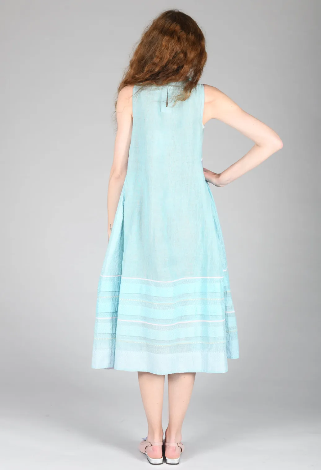 Fyodor Dress in Chalky Blue