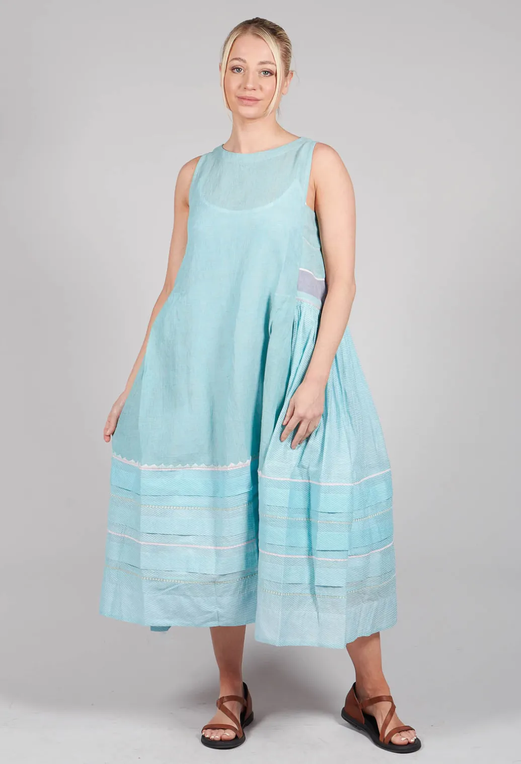 Fyodor Dress in Chalky Blue