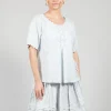 Gabriella Blouse in Ice Blue
