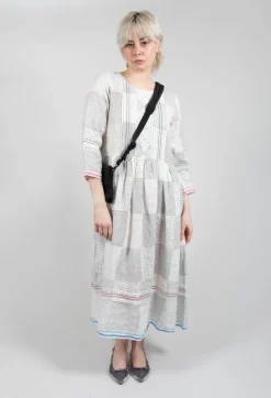 Gail Dress in Blue Multicolour