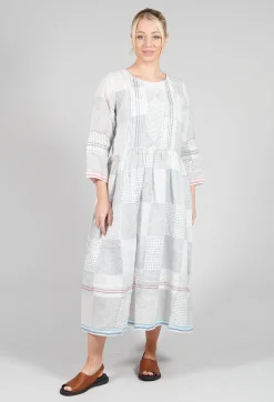 Gail Dress in Blue Multicolour