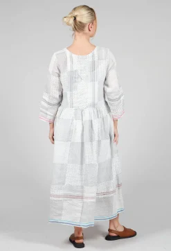 Gail Dress in Blue Multicolour