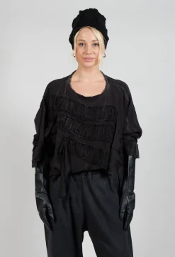 Gasa Knitted Beanie in Black