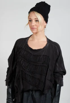 Gasa Knitted Beanie in Black