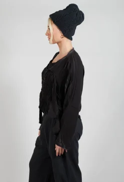 Gasa Knitted Beanie in Phantom Grey