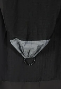 Gathered Scarf in Blue/Black