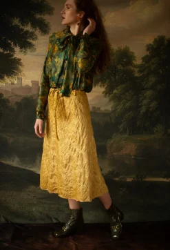 Gav Skirt in Ocra