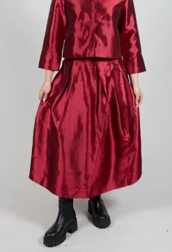 Gavina Skirt in Rouge