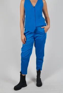 Geisha Long Trousers in Cobalt