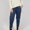 Geisha Long Trousers in Dark Night