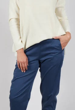 Geisha Long Trousers in Dark Night