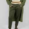 Geisha Long Trousers in Khaki