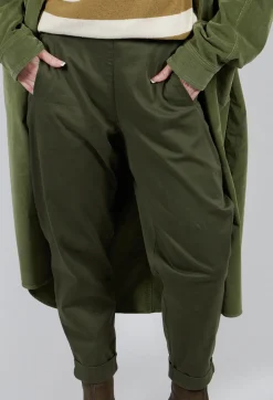 Geisha Long Trousers in Khaki