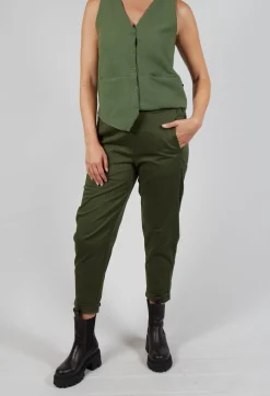 Geisha Long Trousers in Khaki