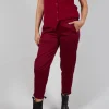 Geisha Long Trousers in Scarlet