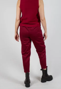 Geisha Long Trousers in Scarlet