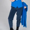 Geishan Long Trousers in Dark Night