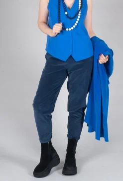 Geishan Long Trousers in Dark Night