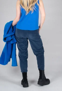 Geishan Long Trousers in Dark Night
