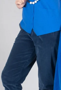 Geishan Long Trousers in Dark Night