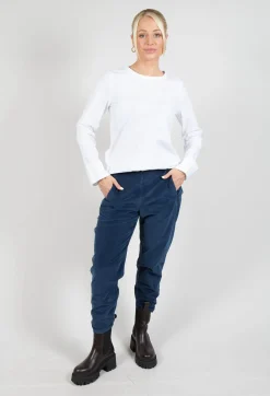 Geishan Long Trousers in Dark Night