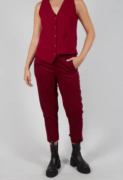 Geishan Trousers in Scarlet