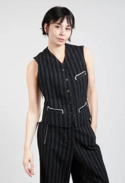 Gemma Gilet in Black