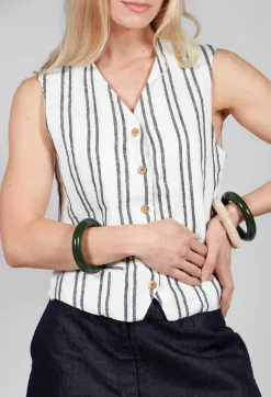 Gemma Gilet in Natural