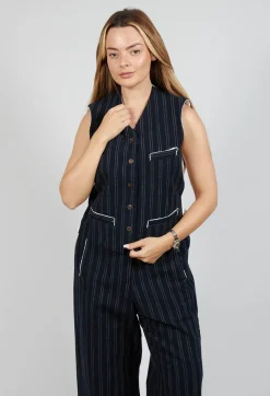 Gemma Gilet in Navy