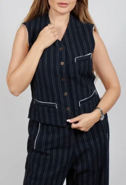 Gemma Gilet in Navy