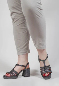 Genial Chunky Heel in Silver