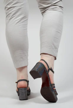 Genial Chunky Heel in Silver