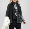 Geometric Knit Sweater in Grey