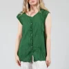 Geraniund Blouse in Gras Green