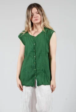 Geraniund Blouse in Gras Green