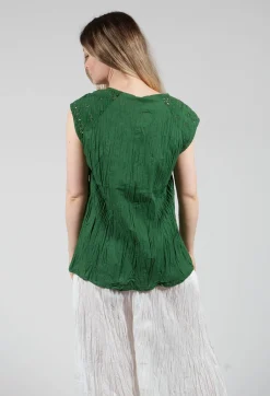 Geraniund Blouse in Gras Green