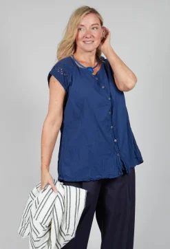 Geraniund Blouse in Lazuli Blue
