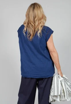 Geraniund Blouse in Lazuli Blue